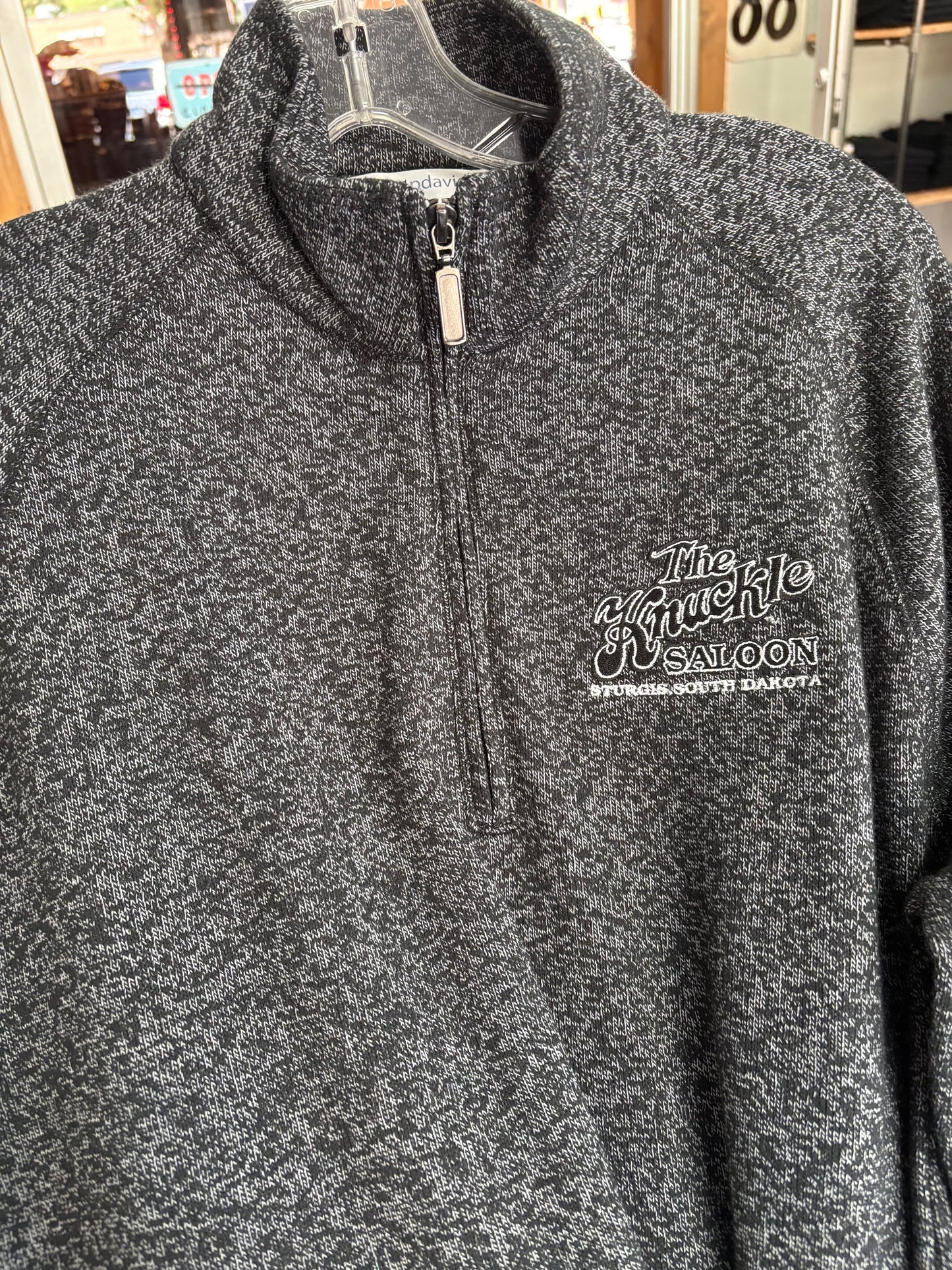 Knuckle Sweater Zip Neck