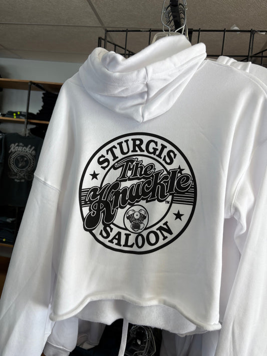 Knuckle Saloon Crop Hoodie