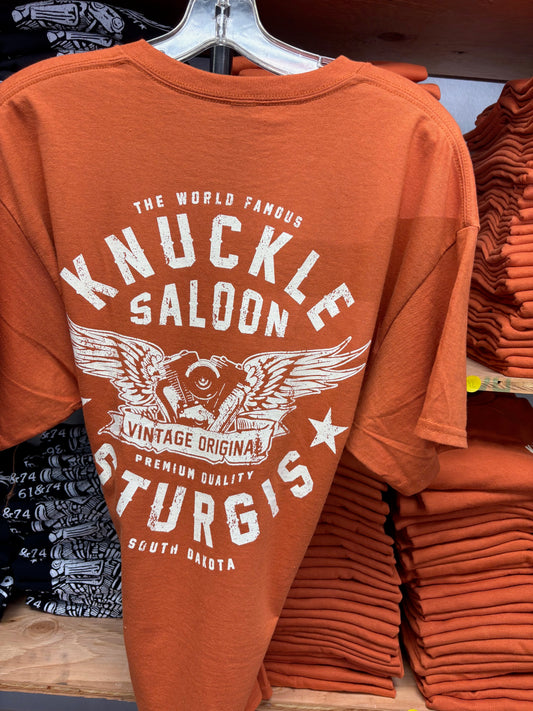 Vintage Knuckle TShirt Orange