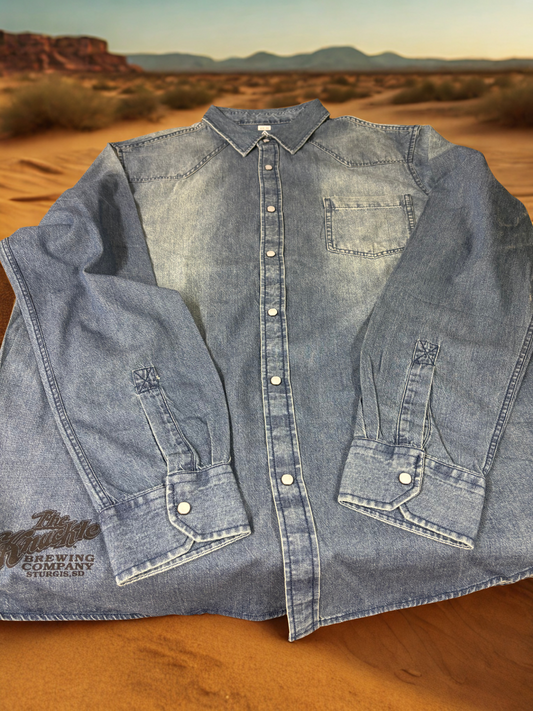 Full Denim Long Sleeve Shirt